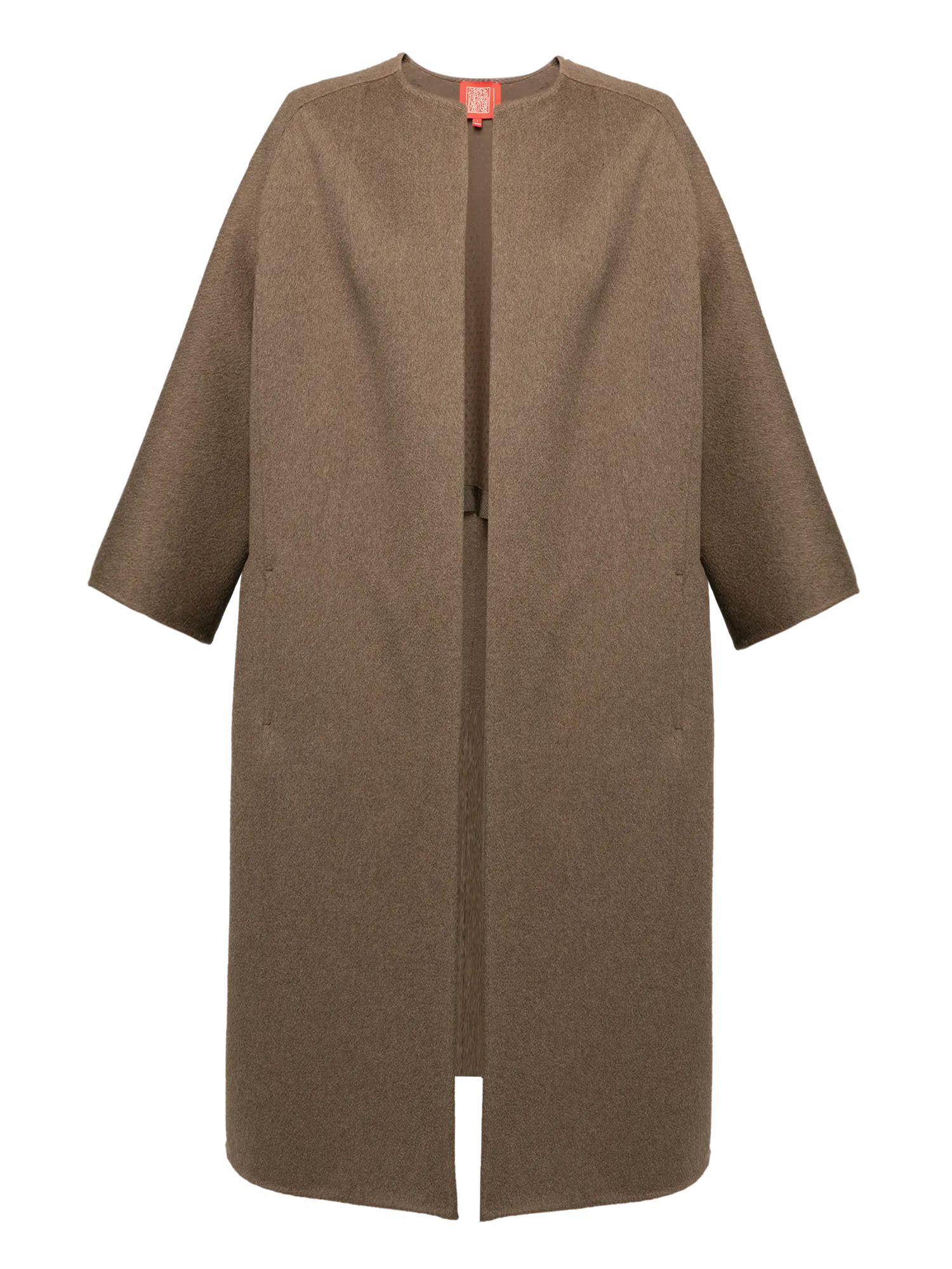 YAYING Crew-neck Ngari Cashmere Coat