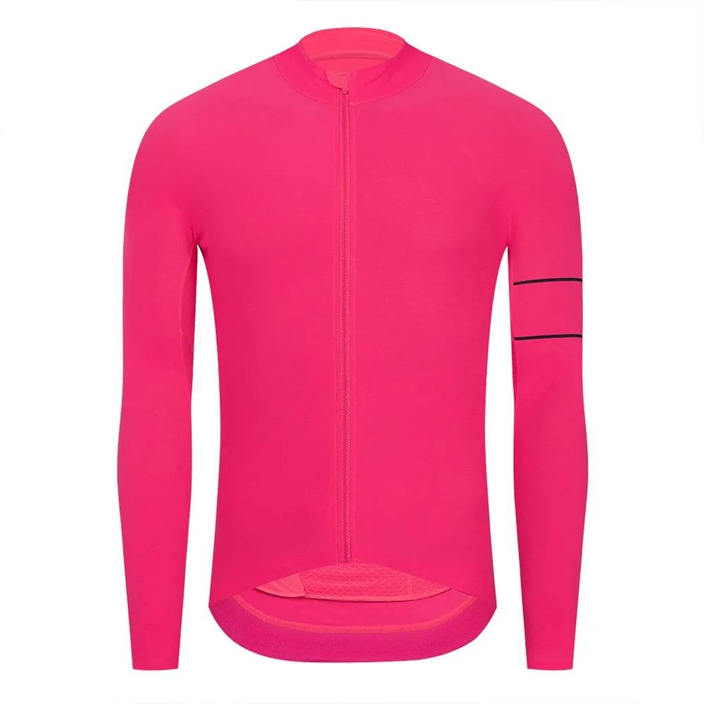 YKYW Men's PRO Team Aero Cycling Jersey Coat Winter 10-20℃ Long Sleeves Race Fit Fleece Thermal 10 Colors