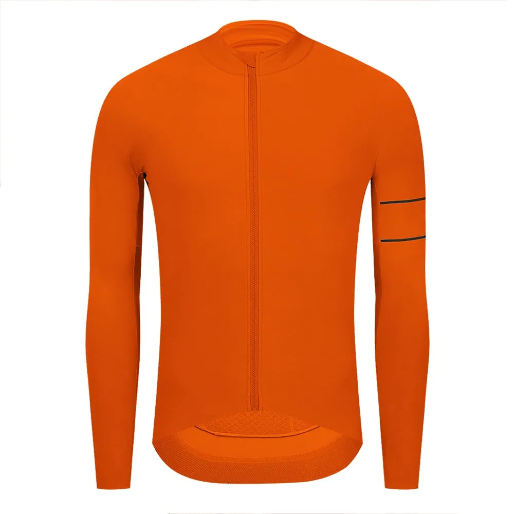 YKYW Men's PRO Team Aero Cycling Jersey Coat Winter 10-20℃ Long Sleeves Race Fit Fleece Thermal 10 Colors