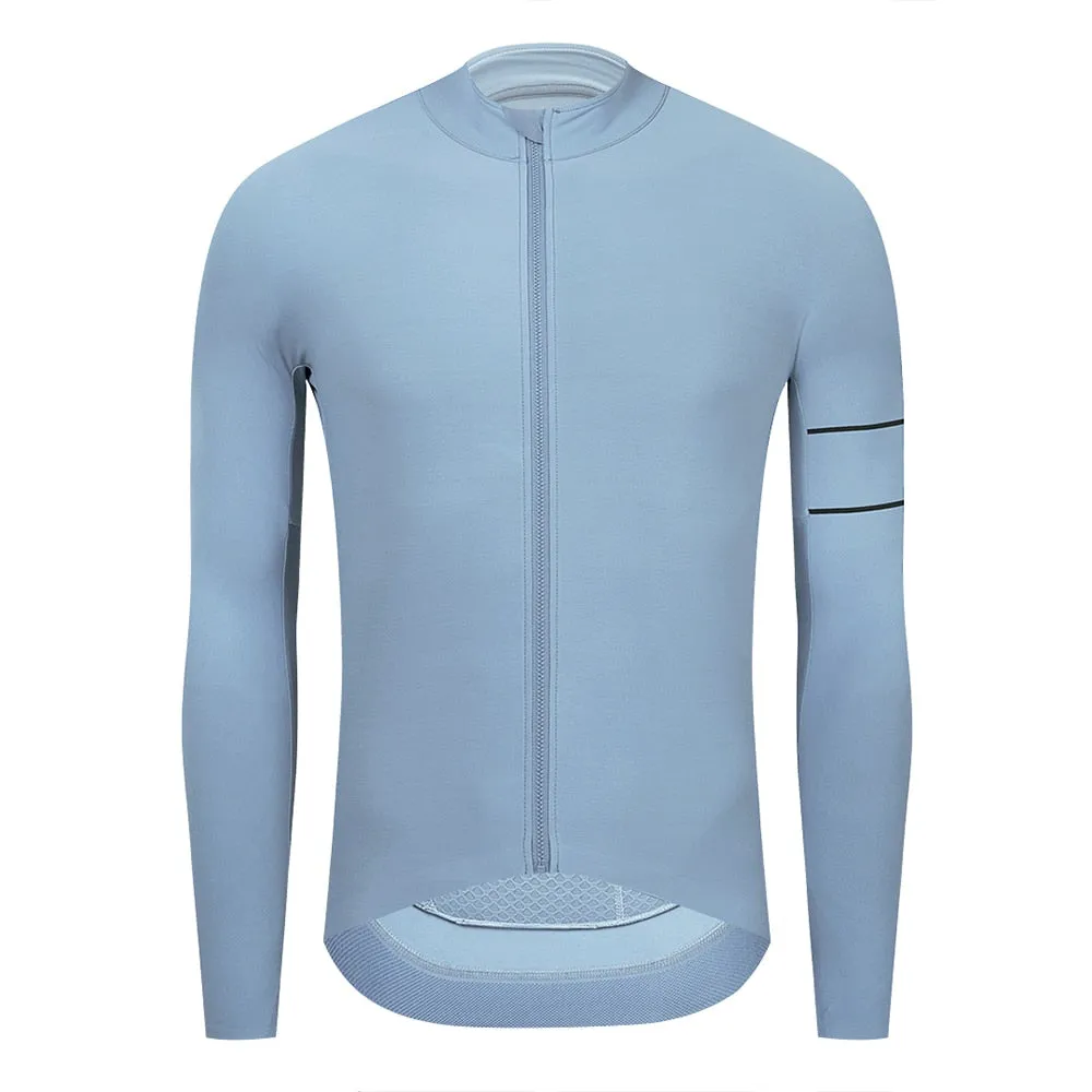 YKYW Men's PRO Team Aero Cycling Jersey Coat Winter 10-20℃ Long Sleeves Race Fit Fleece Thermal 10 Colors