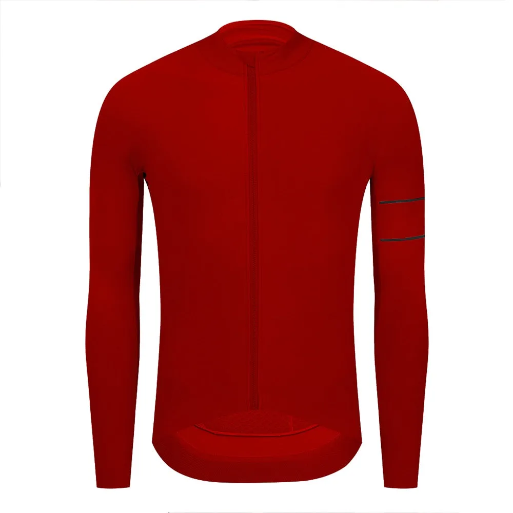 YKYW Men's PRO Team Aero Cycling Jersey Coat Winter 10-20℃ Long Sleeves Race Fit Fleece Thermal 10 Colors