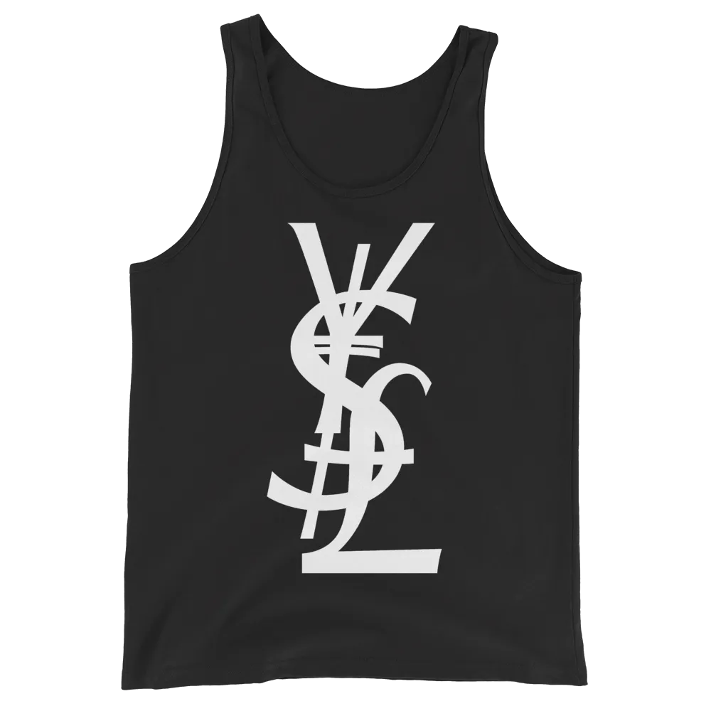 YSL Money Dollar Yen Pound Tank Top