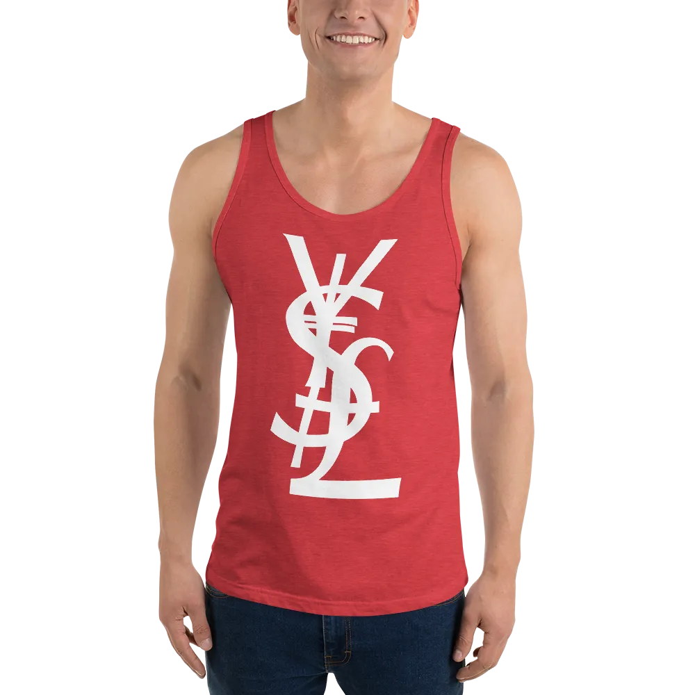 YSL Money Dollar Yen Pound Tank Top