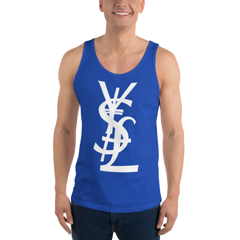 YSL Money Dollar Yen Pound Tank Top