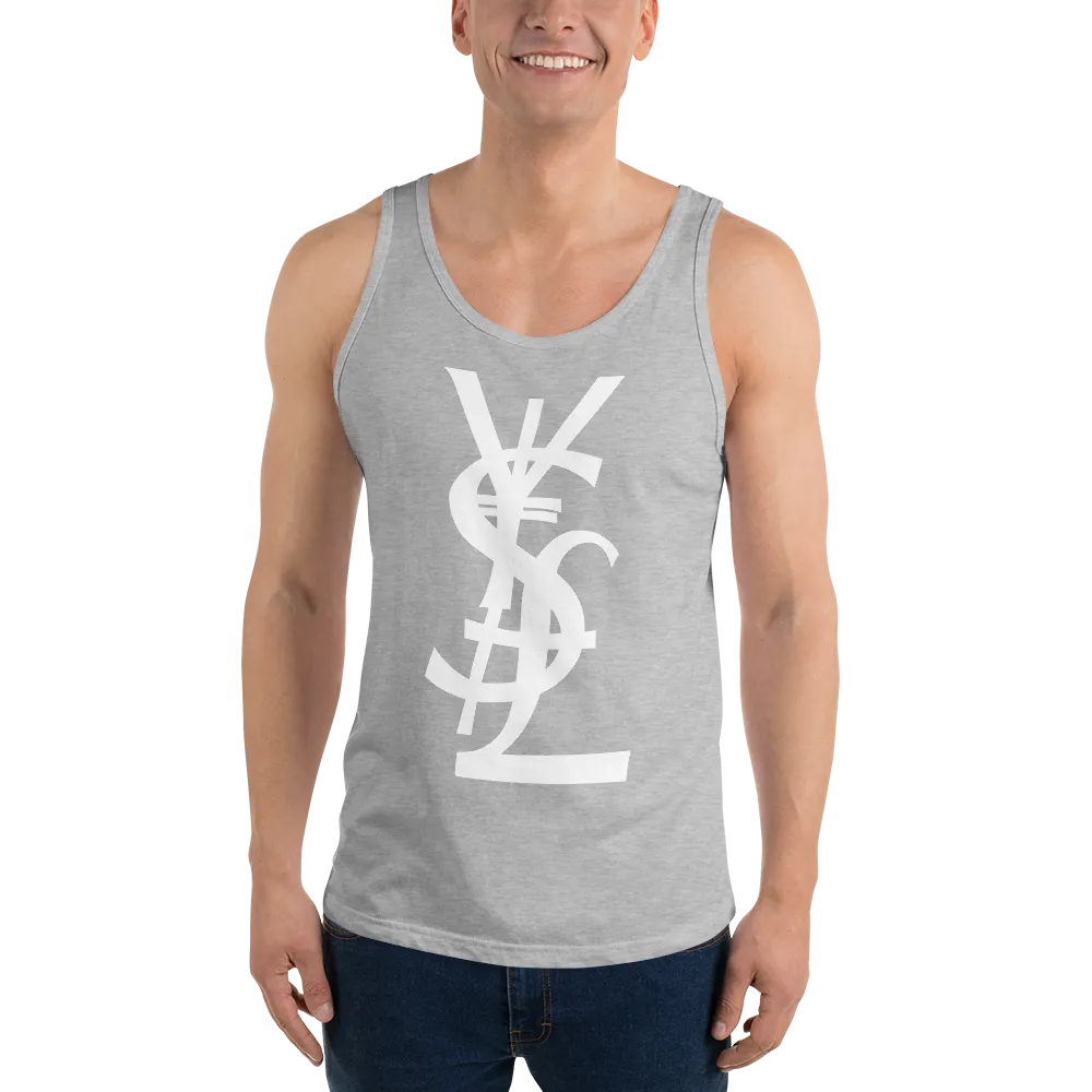 YSL Money Dollar Yen Pound Tank Top