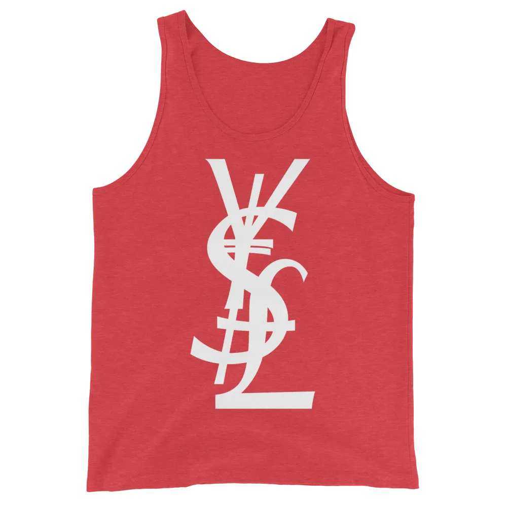 YSL Money Dollar Yen Pound Tank Top