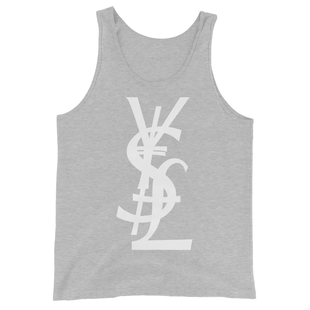 YSL Money Dollar Yen Pound Tank Top