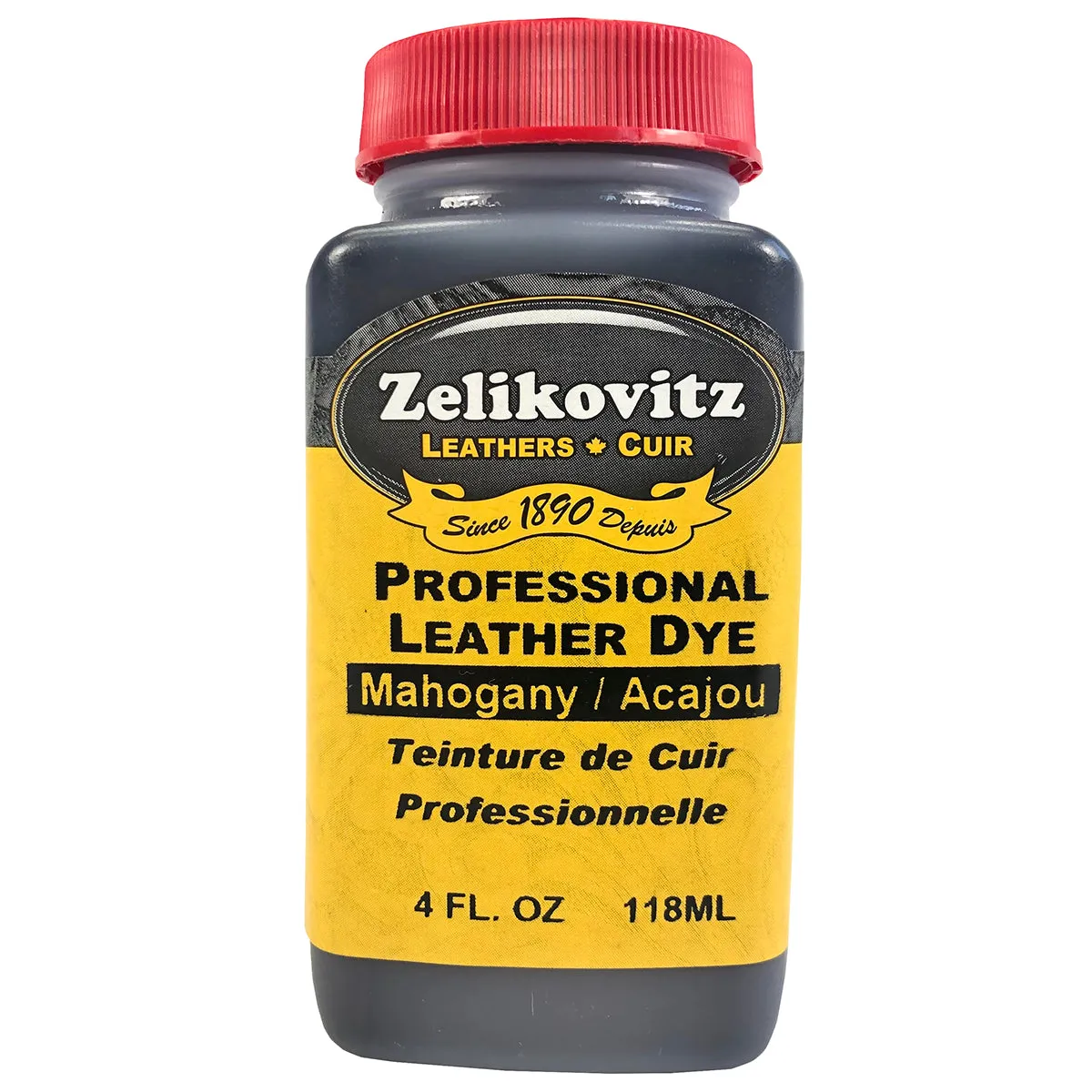 Zeli Pro Waterbased Leather Pigment Dye 4 Ounce Bottles