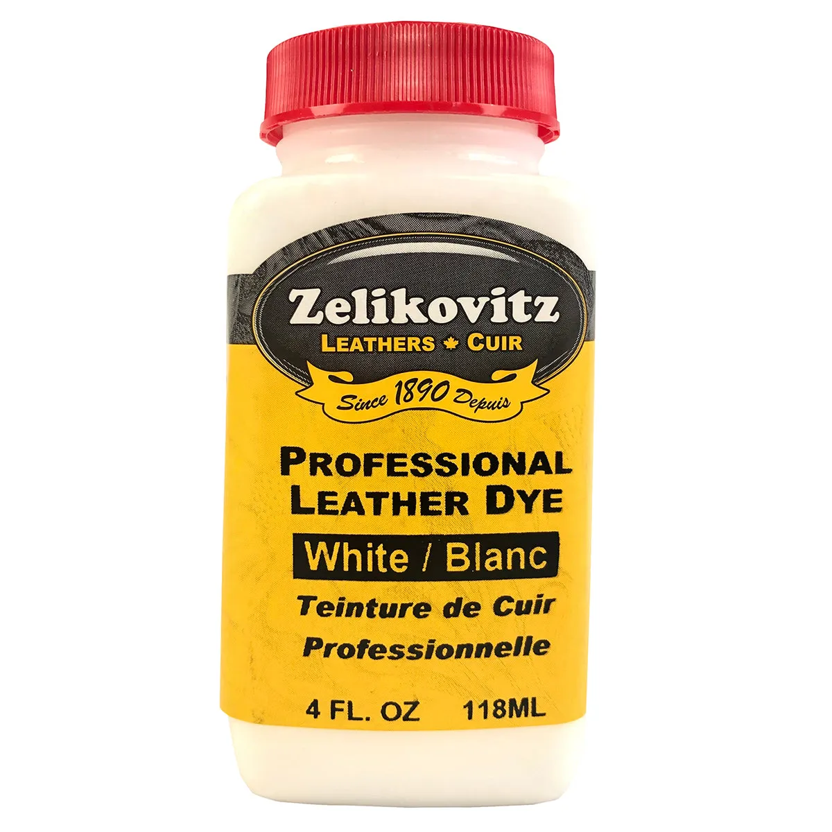 Zeli Pro Waterbased Leather Pigment Dye 4 Ounce Bottles