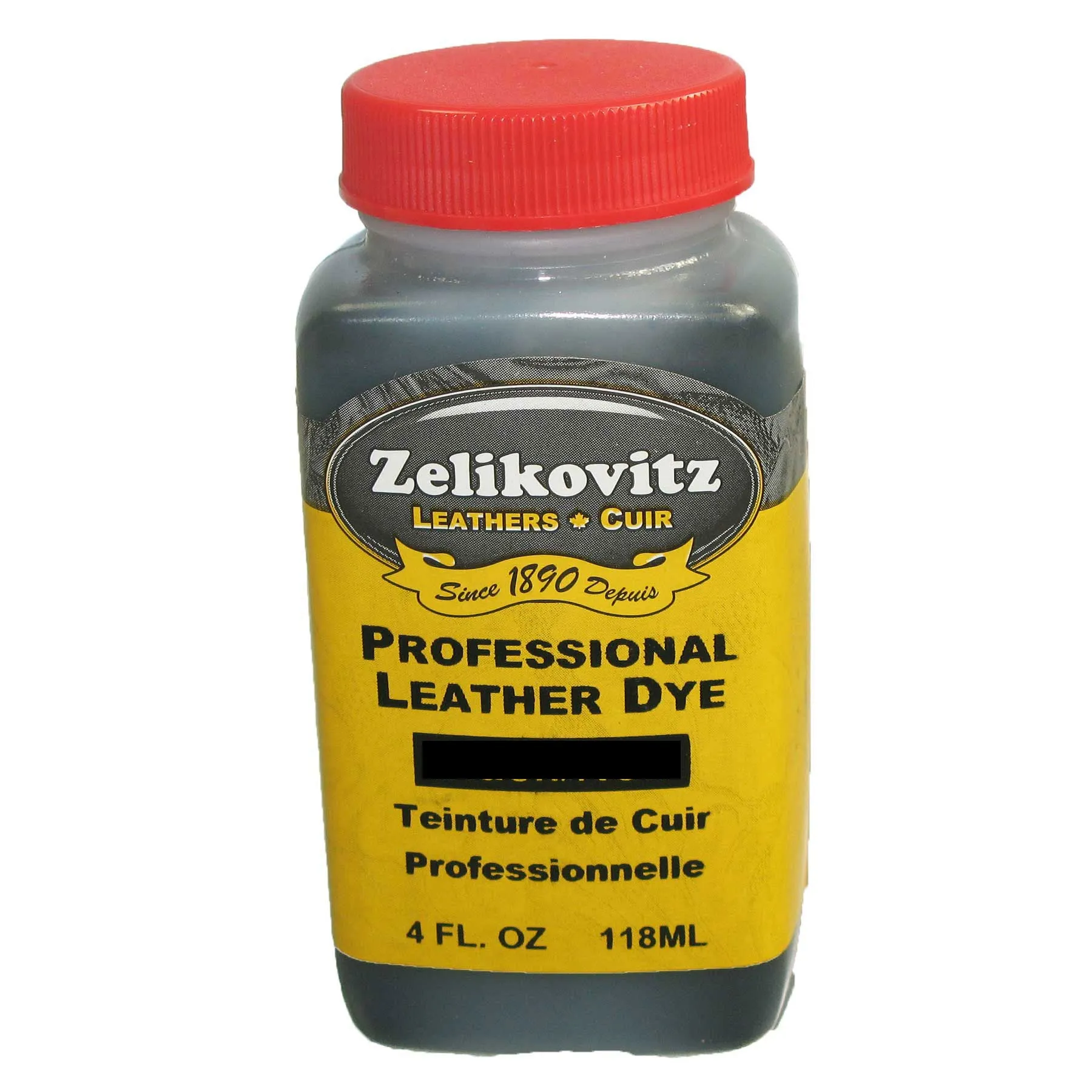 Zeli Pro Waterbased Leather Pigment Dye 4 Ounce Bottles