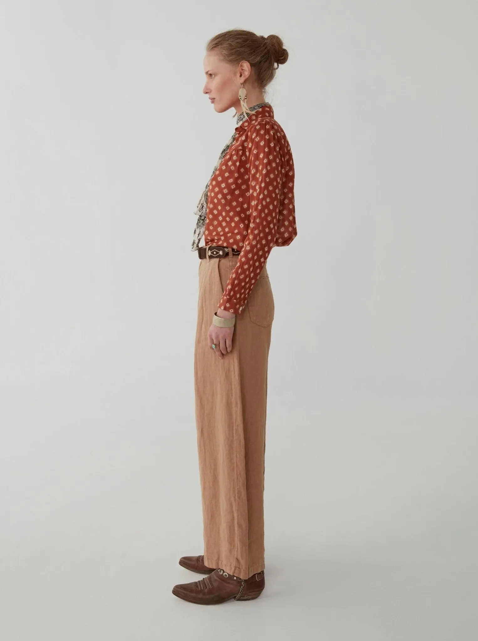 Ziggy Blouse - Bandhani Spring Biscuit